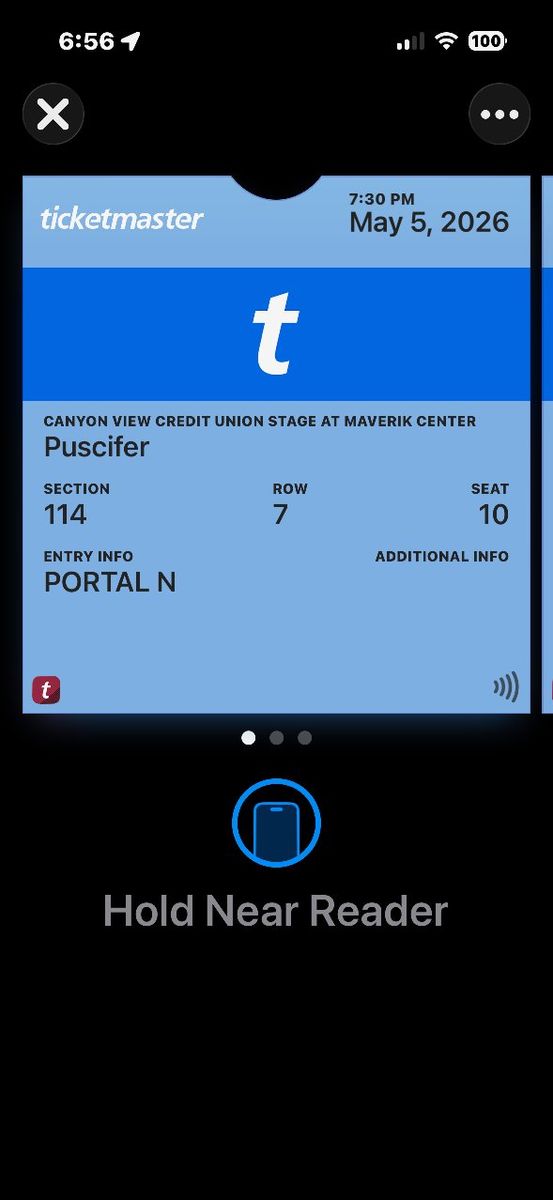 Pucifer Ticket May 5th Maverick Center