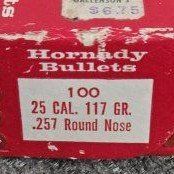 I am looking for 25 caliber. 117gr round nose. Bullets to load in my 25-35 win.