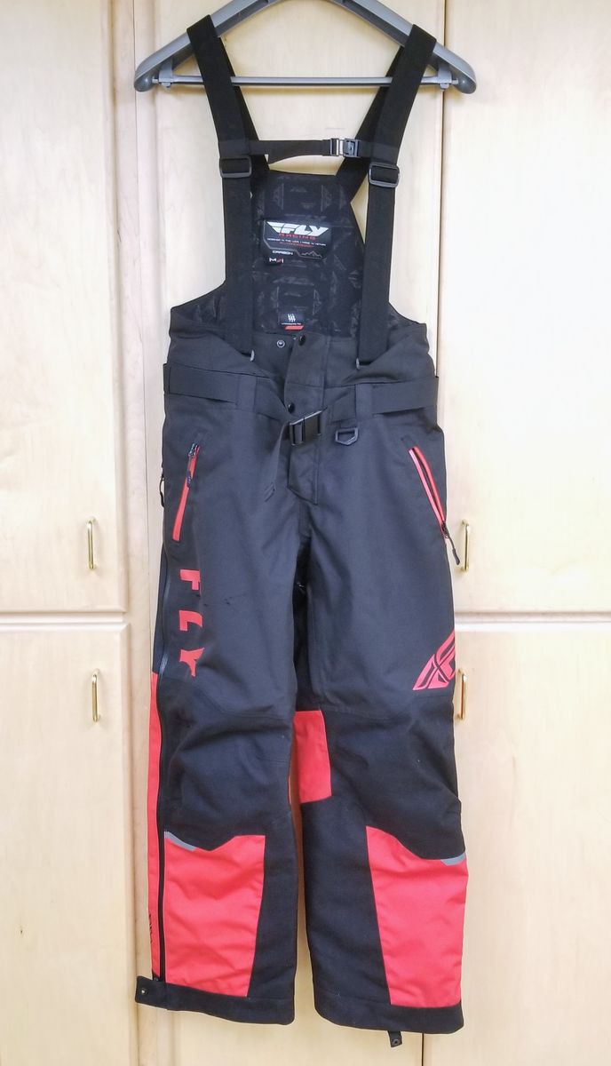 Fly Racing Carbon Bib Black/Red Size Medium (470-6201M-L-R3-S4)