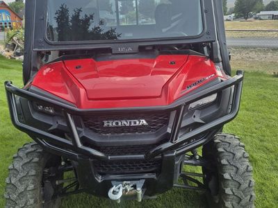 2021 Honda Pioneer 1000-5 EPS UTV - Red, Cab, Winch, Snow Plow Included - 3,734 Miles