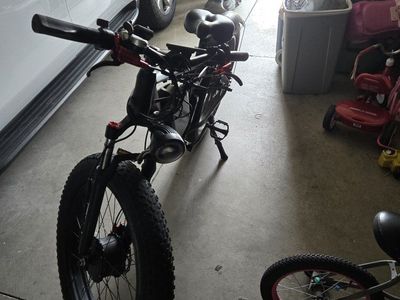 Swift Pro Fat Tire Electric Bike, Black, 26" Wheels, Electric Motor, Full Suspension