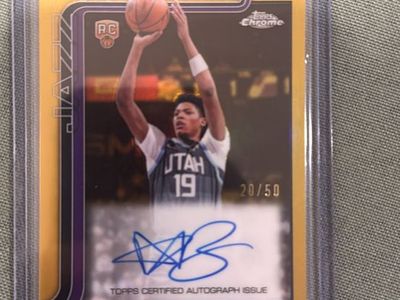 Ace Bailey Topps Chrome Gold Refractor Auto #TCA-AB 20/50