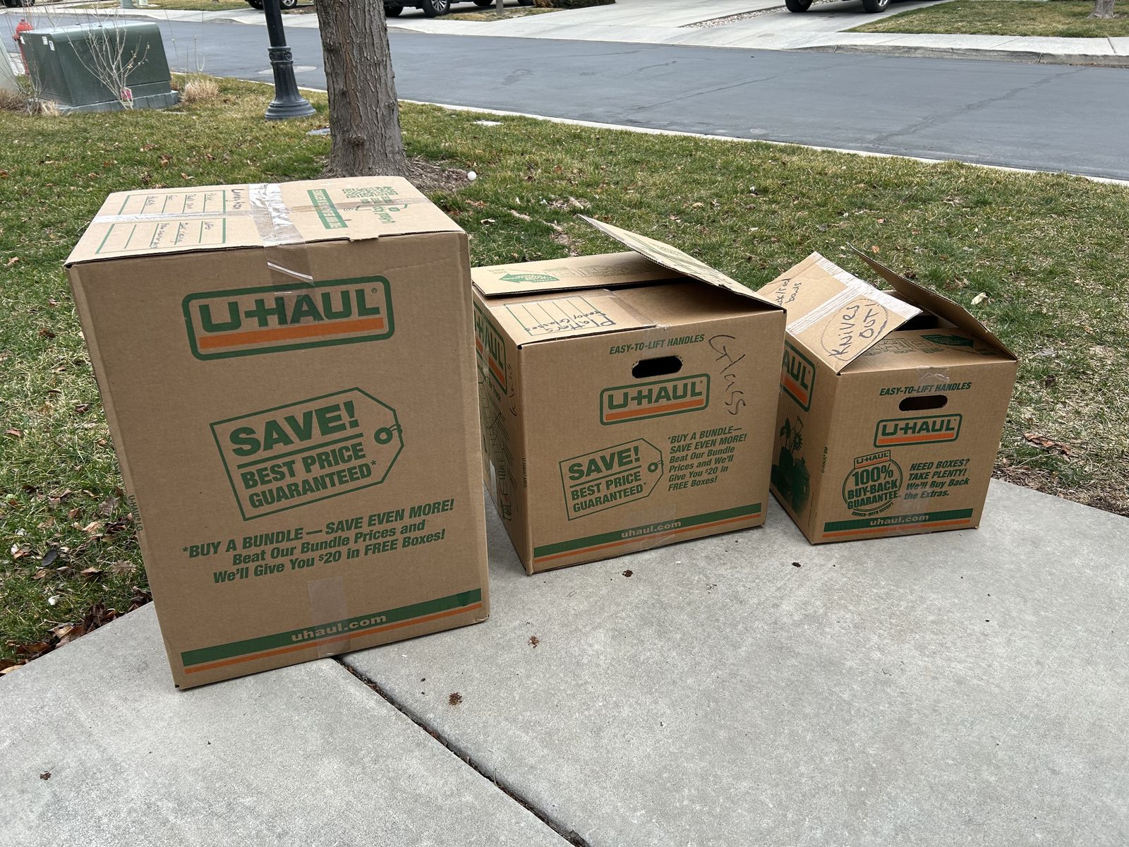 Moving Boxes Uhaul