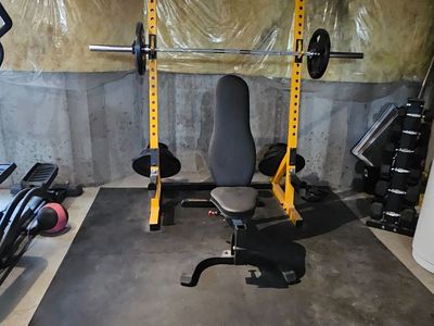 Powertec Home Gym Package - Rack, Bench, 330 lbs, Dumbbells - $1,750 OBO