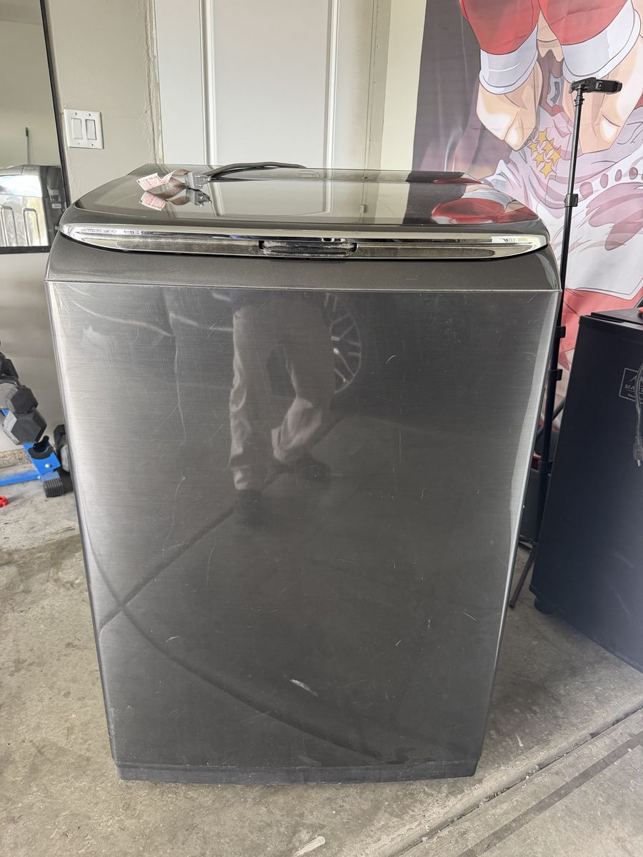 Samsung ActiveWash Top Load Washer - Black Stainless Steel