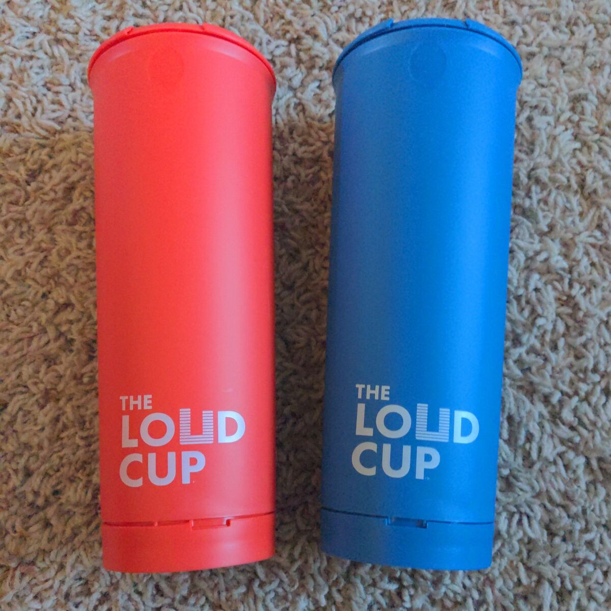 The Loud Cup (one red and one blue)