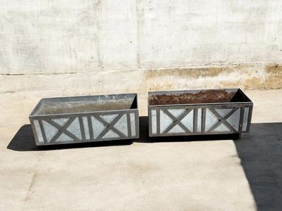 Planter Box Rectangular Galvanized/matal Frame