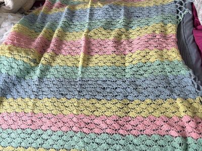 Crocheted blanket