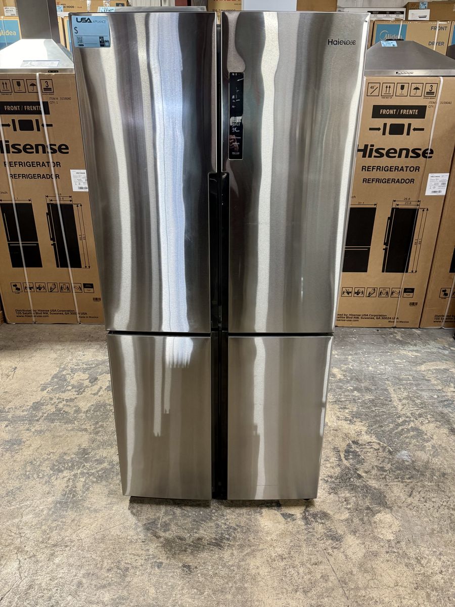 HAIER 33 INCH COUNTER DEPTH STAINLESS REFRIGERATOR