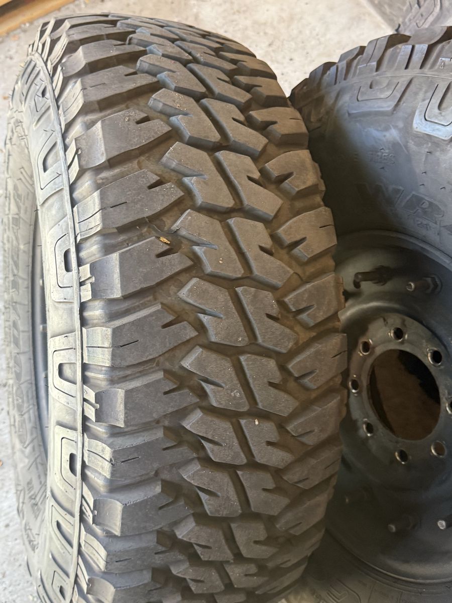 Goodyear 37x12.50r16.5LT tires and rims