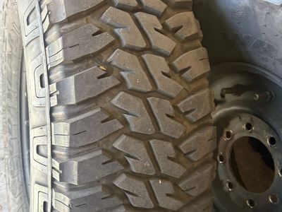 Goodyear 37x12.50r16.5LT tires and rims