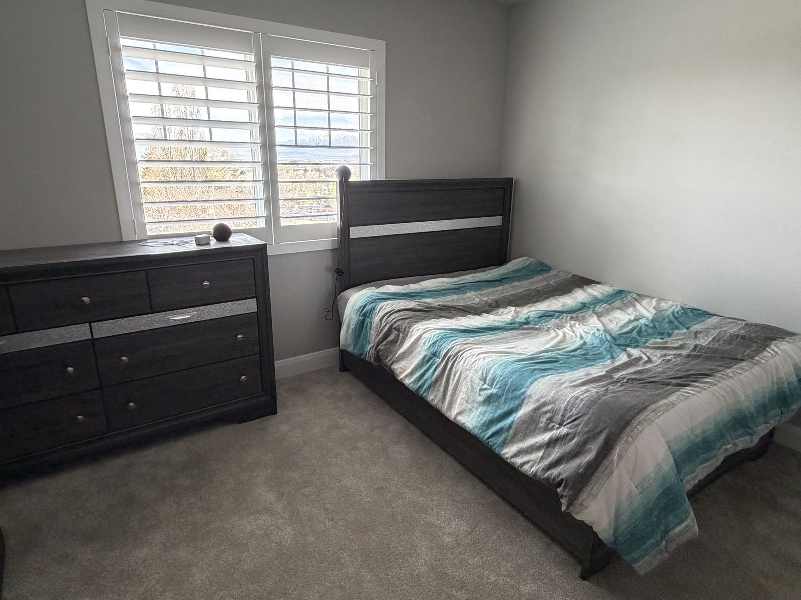 Bedroom Set: Double Bed, Dresser and Night Stand