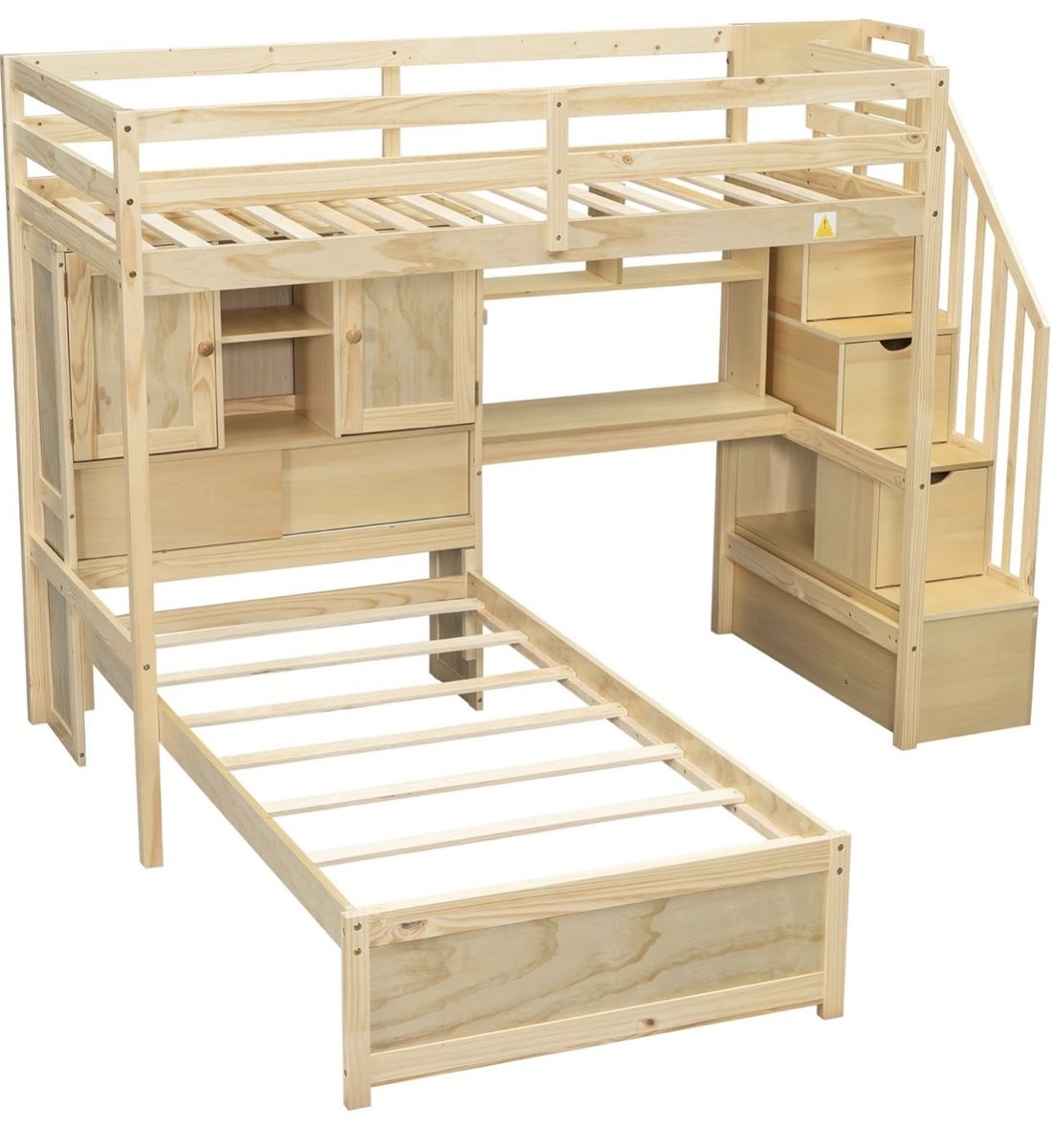 Double Bed Desk With Extra Storage