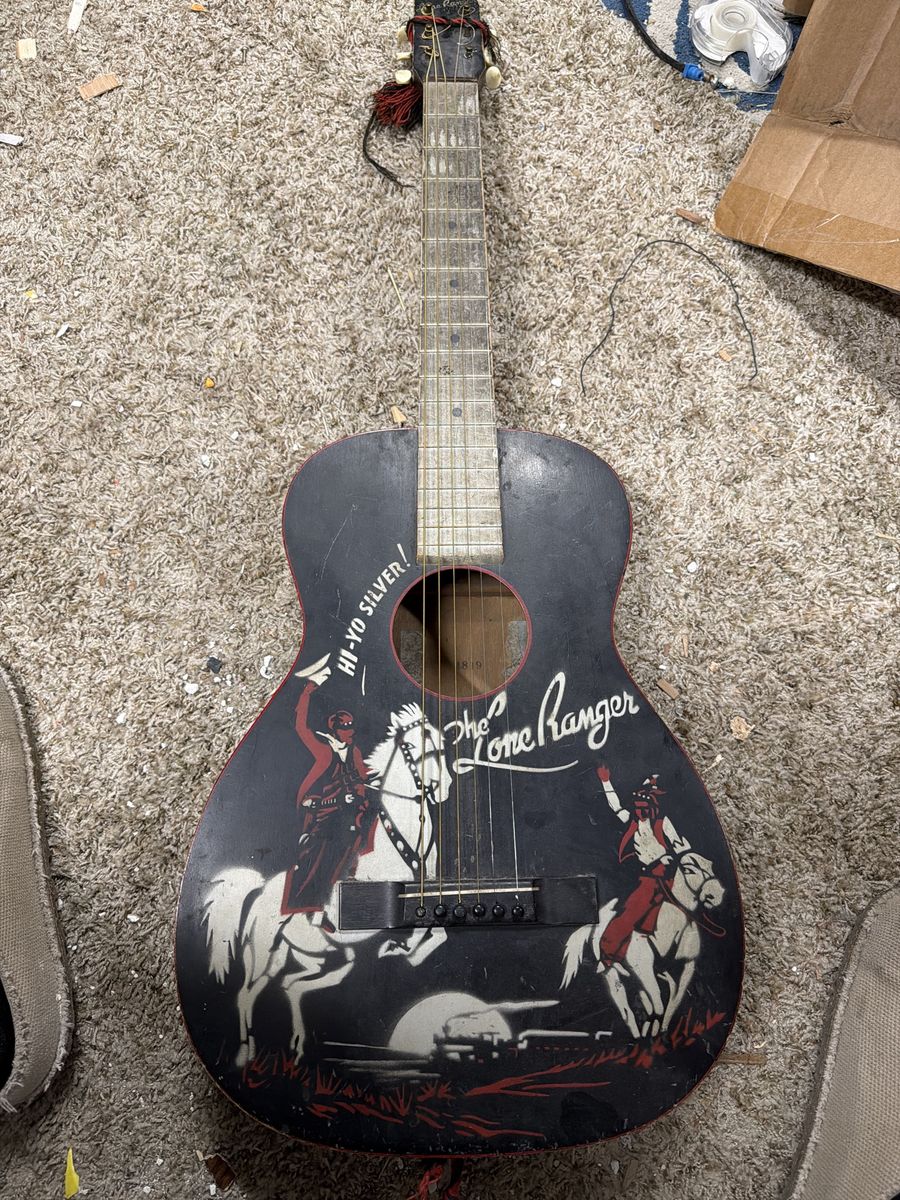 Lone Ranger Sears Roebuck 1/2 Size Parlor Cowboy Guitar