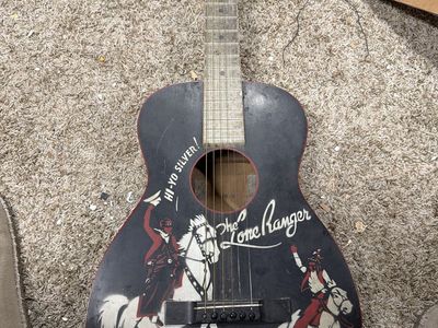 Lone Ranger Sears Roebuck 1/2 Size Parlor Cowboy Guitar
