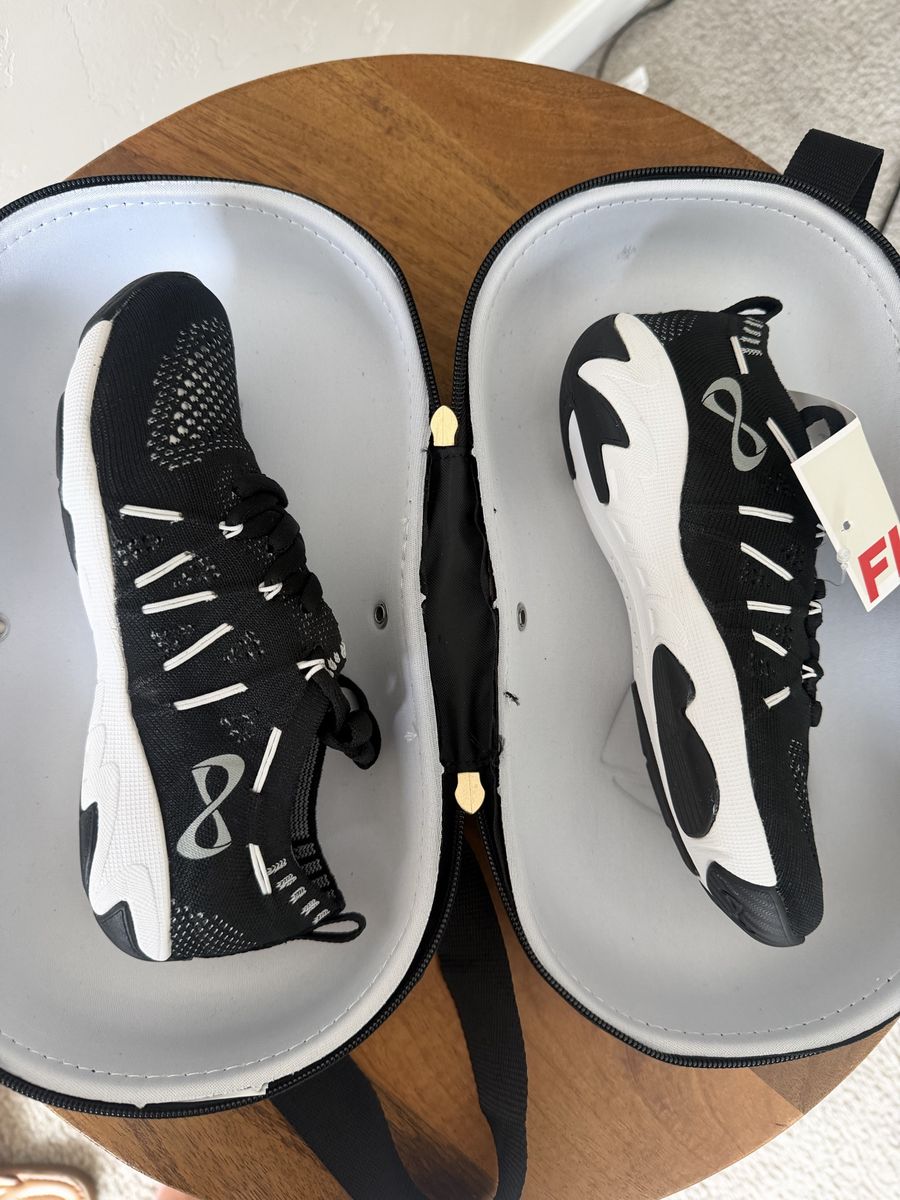 Nfinity Night Flyte Youth 3 Black Cheer Shoes with Case