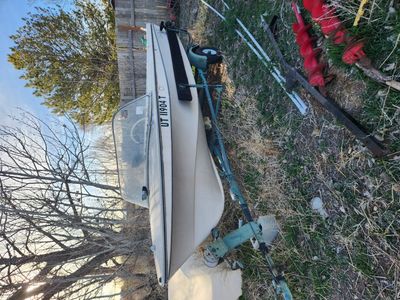 fiberglass fishing boat w/ trailer