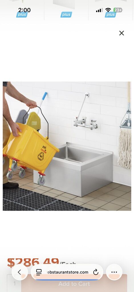 Stainless Steel Mop Sink