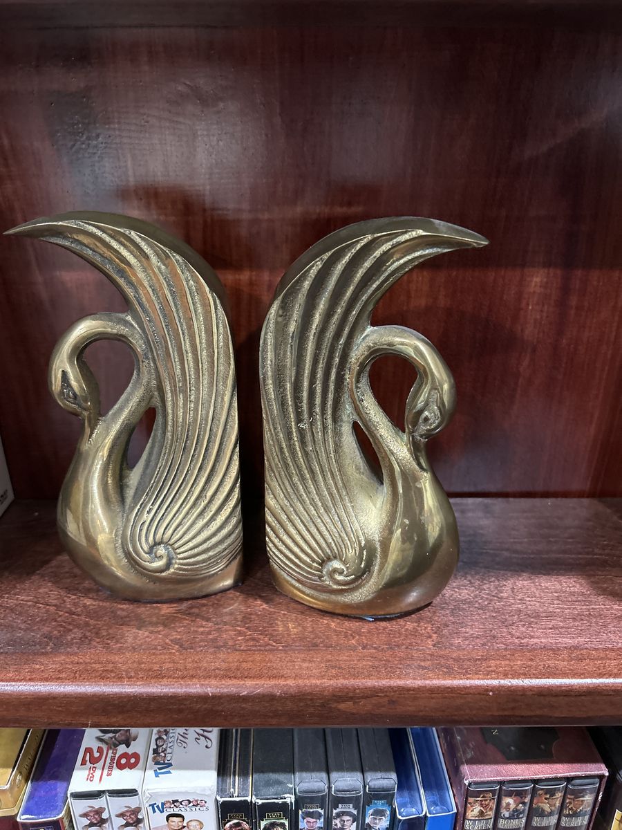 Solid Brass Book Ends