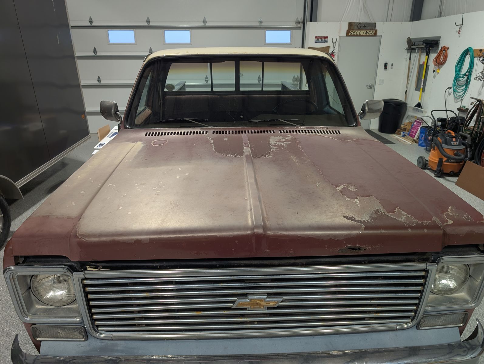 Square Body Hood and Hinges