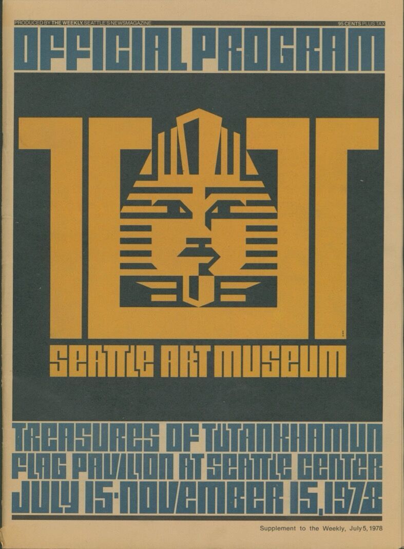 Vintage 1978 Seattle Art Museum Official Program King Tut Souvenir Program