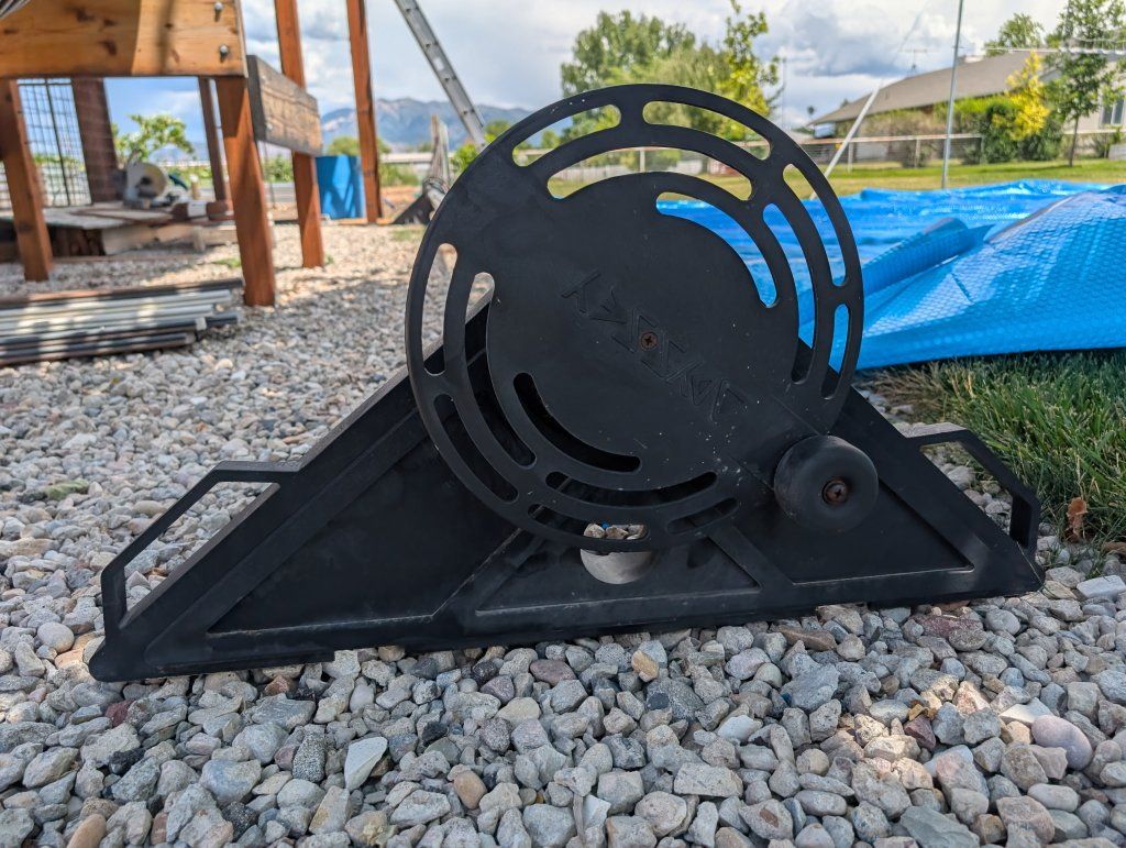 Solar pool cover and reel