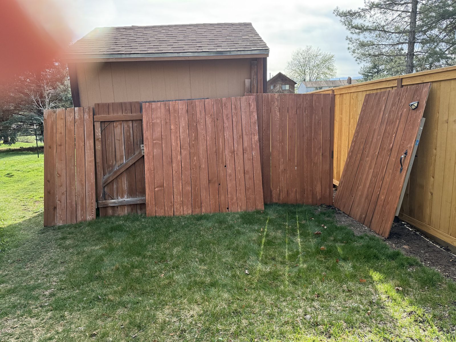 Free cedar fencing & gates