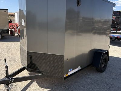 6x10 Look ST DLX Enclosed Cargo Trailer - 6'6" Interior - 3.5K GVWR - 16" Cross Member Upgrade, Black Out Package, Rear Spoiler