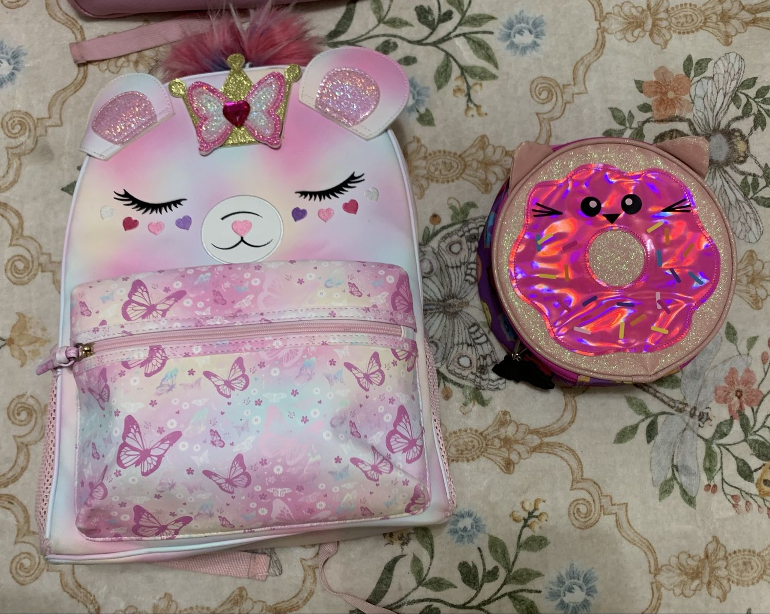 Nice girl backpacks with lunchboxes 