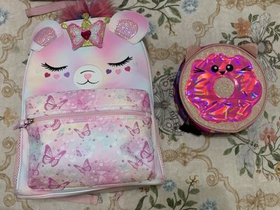Nice girl backpacks with lunchboxes