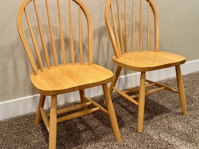 Solid Wood Chairs - Sturdy