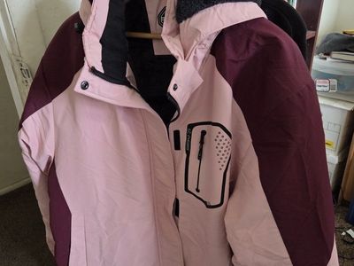Fashion Outdoor Women's Pink Winter Snow Jacket Size 2XL