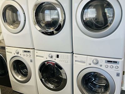 LG stackable washers and dryers