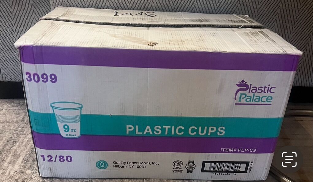 NEW! 9oz. Clear Plastic Cups 960 Pcs