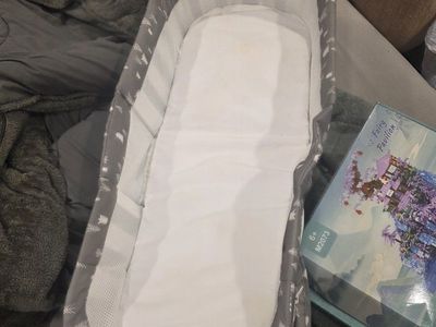 Baby Delight Portable Infant Bassinet Grey Trees