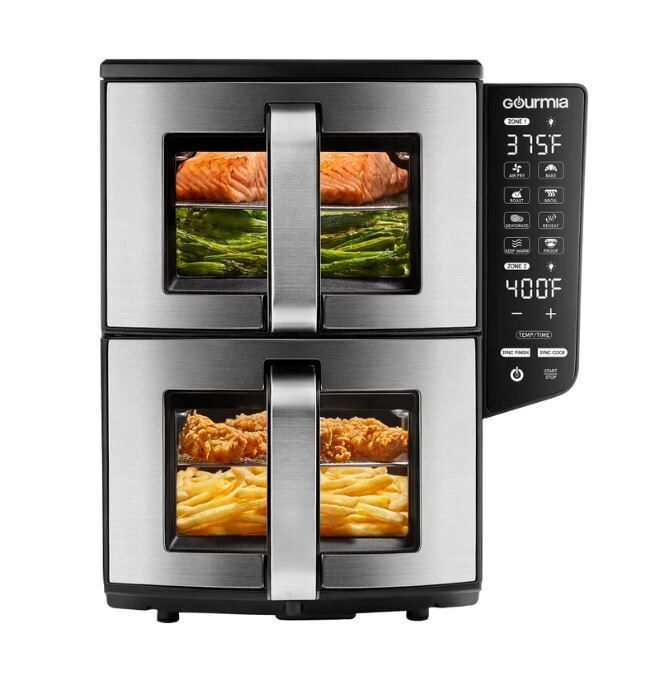 Gourmia GAF1190 11-QT Dual Basket Air Fryer 1733524 #104444