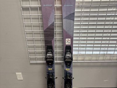 Lightly Used Blizzard Black Pearl 88 152cm Skis w/ Marker 11 TCX Bindings
