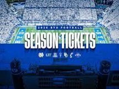 BYU FOOTBALL SEASON TICKETS LOWER BOWL