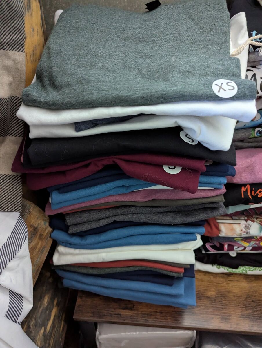 Blank T-Shirts  (Sizes from 18 M- Adult Lg)