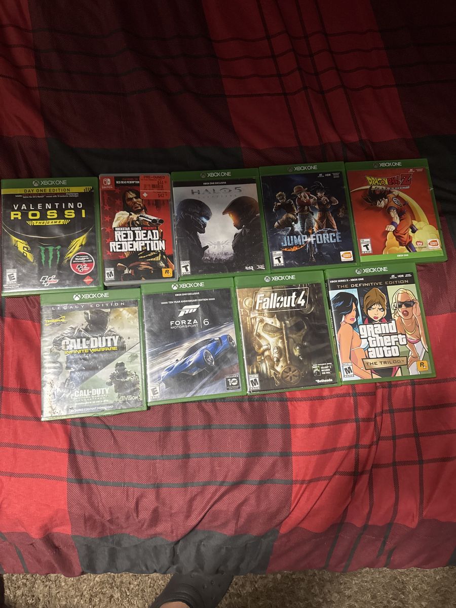 7 Xbox games and 1 Nintendo game