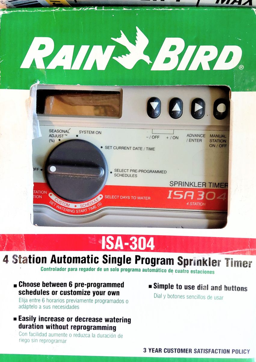 Rain Bird Four-Station Sprinkler/Irrigation Timer