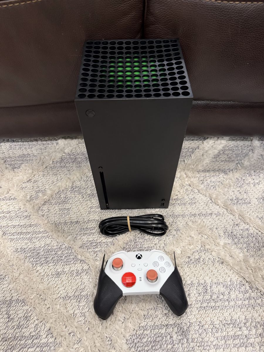 Microsoft Xbox Series X 1TB Console with Custom White & Red Elite Wireless Controller