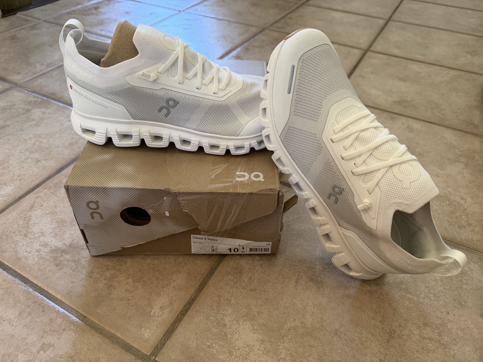 Brand new On Cloud 6 Versa shoes, gray , 10W, never used