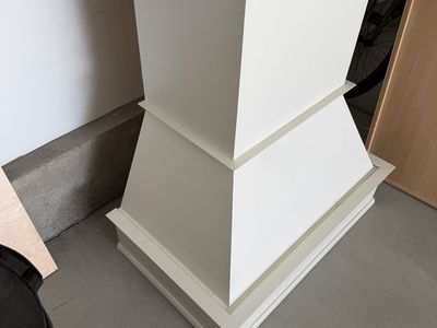 Painted Wooden Range Hood Cover 45” tall and 36” wide