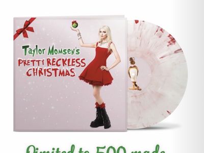 Taylor Momsen’s Pretty Reckless Christmas-Peppermint Vinyl-LIMITED X/500-SEALED-Record LP-Colored Vinyl-OBO