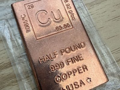 Half pound copper bar