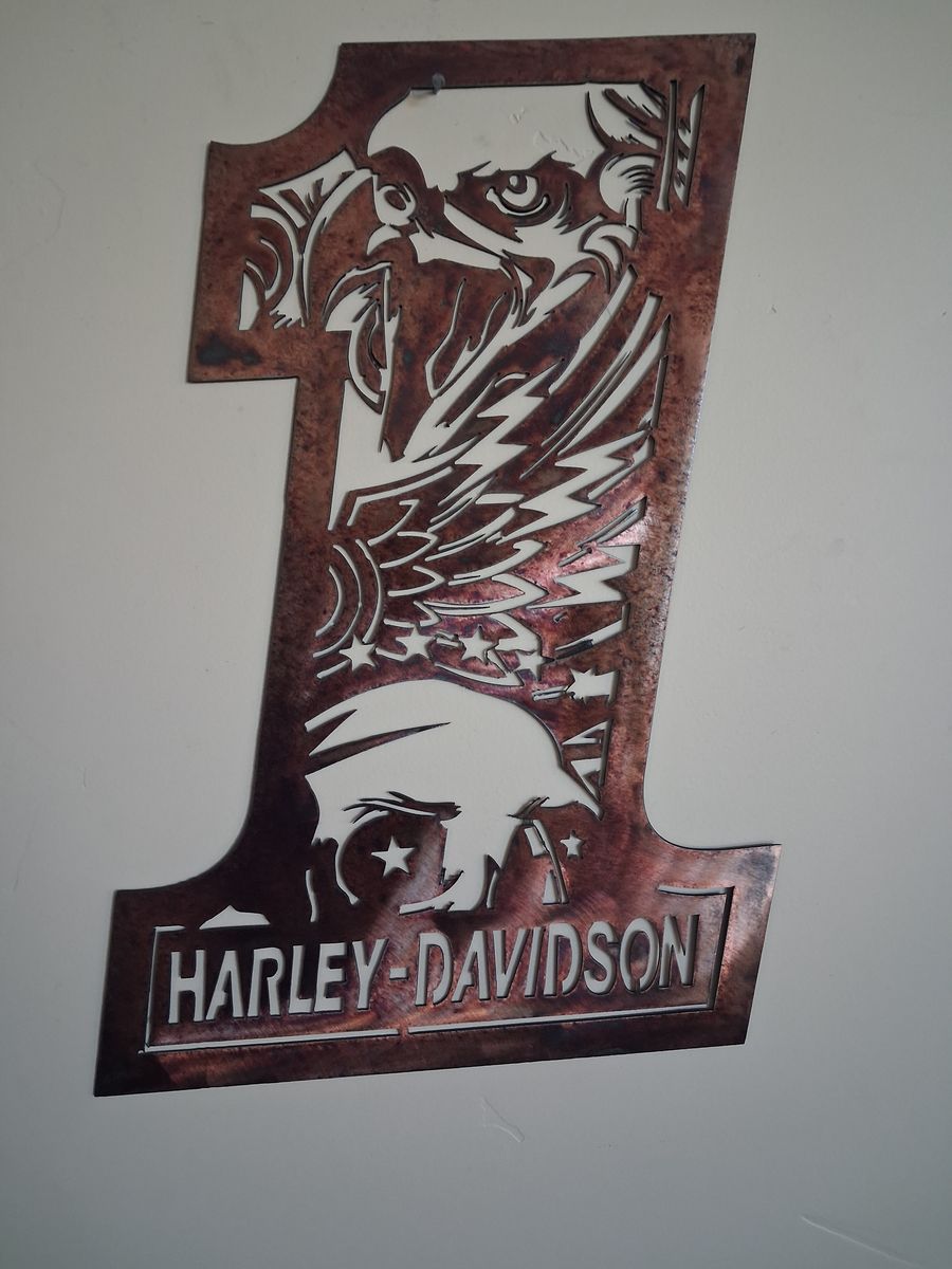 Harley Davidson # 1 Metal Sign