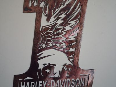 Harley Davidson # 1 Metal Sign