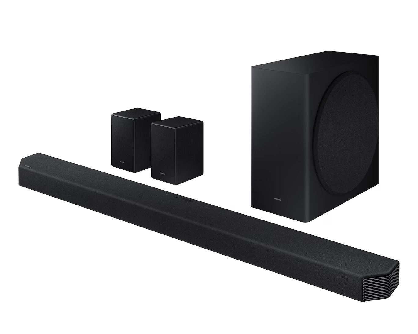 Samsung Q-Series HW-Q950A 11.1.4ch Soundbar with Subwoofer, Rear Speakers + Pro Floor Stands