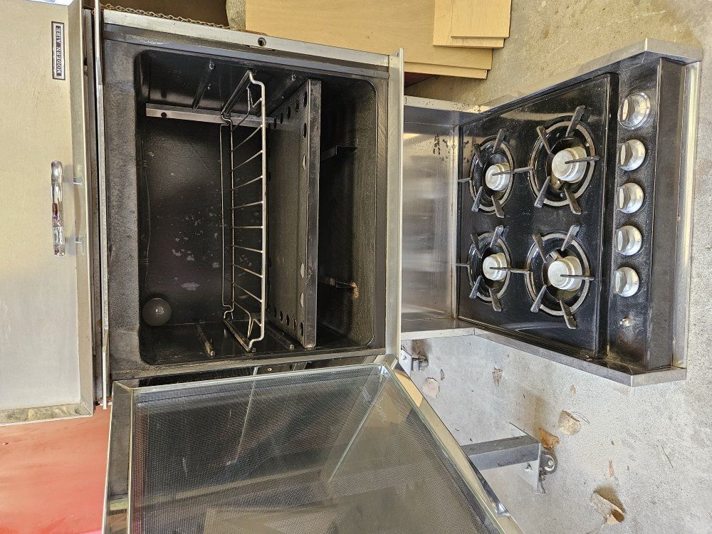 stove travel trailer